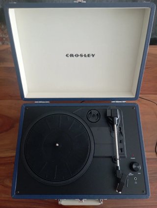 Giradischi Crosley Blu e Nero