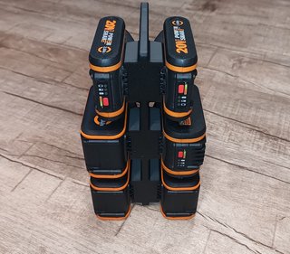 Soporte Porta 6 Baterías Worx 20V