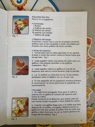 Juego de mesa infantil Pollitos pío pío