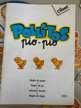 Juego de mesa infantil Pollitos pío pío