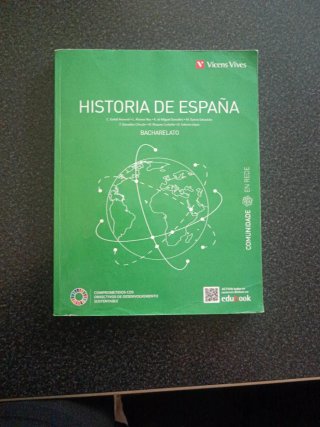 Libro de Historia de España de 2°Bachillerato