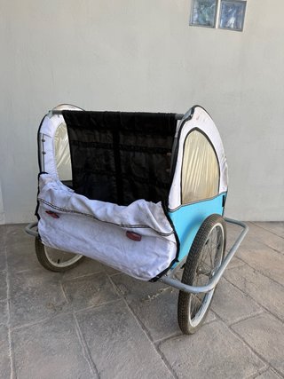 Carro remolque niño para bicicleta