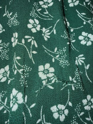 Blusa Brownie floral verde y blanco