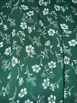 Blusa Brownie floral verde y blanco