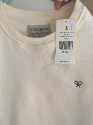 Sudadera SILBON amarilla talla S