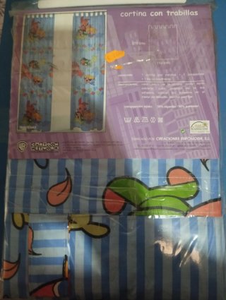 Cortinas Powerpuff Girls con trabillas