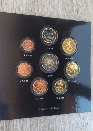 Set Finlandia Euros y Monedas Finlandesa