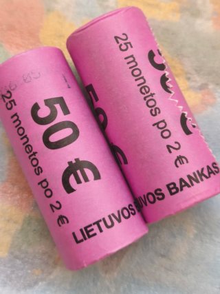 2€ Lituania 2021 - Pareja Rollos Zuvintas+Dzukiya