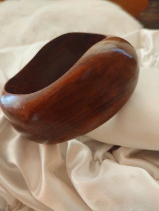Bracciale vintage palissandro scultoreo