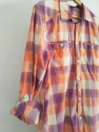 Camisa de algodón a cuadros