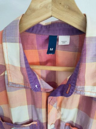 Camisa de algodón a cuadros