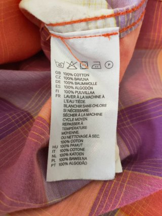 Camisa de algodón a cuadros