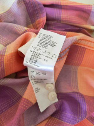 Camisa de algodón a cuadros