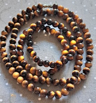 Set collana + 2 bracciali occhio di tigre