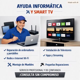 ️ AYUDA INFORMÁTICA, SMART TV Y PEQUEÑOS TRABAJOS
