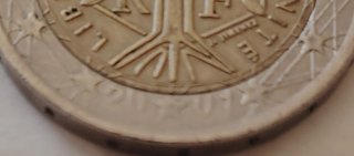 2 euros Francia 2001 error acuñación raro