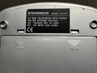 TV Portátil Retro Stevenson ST-9121 con Radio