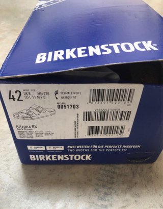 Sandali Birkenstock Arizona Tg 42 Marrone