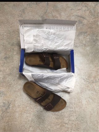 Sandali Birkenstock Arizona Tg 42 Marrone