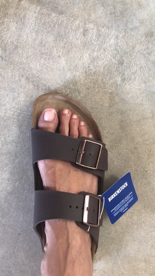 Sandali Birkenstock Arizona Tg 42 Marrone
