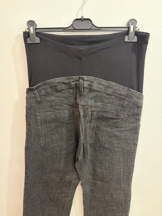 Vaquero licra premamá gris