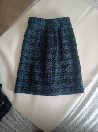 Traje de chaqueta y falda tweed