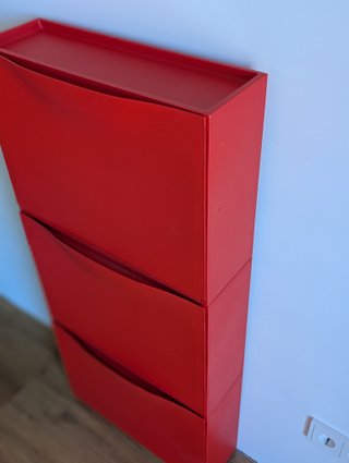 Zapatero TRONES rojo 52x18x39 cm