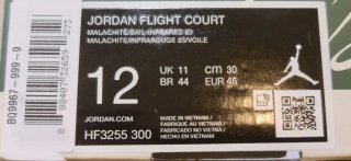 Jordan Flight Court Talla 46 Verde/Rojo