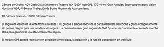 Dashcam 4K Ultra Angular y Aparcamiento · Nuevo