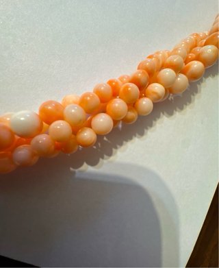 Collana corallo rosa antica 3 fili