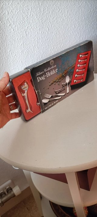 Antiguo Juego 6 Reposa-cubiertos Chapado Plata