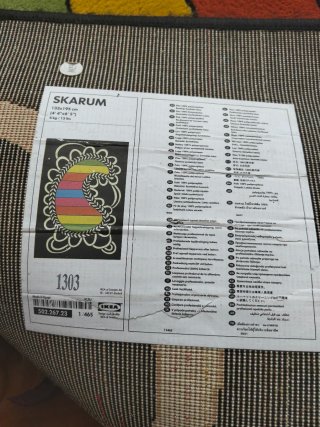 Tappeto 135*195cm Design Arcobaleno