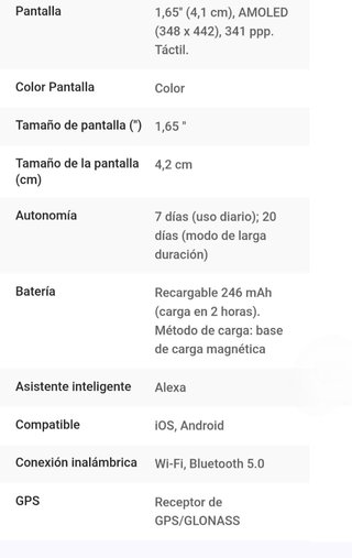 Amazfit GTS 2 Smartwatch Negro/Dorado