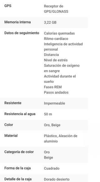 Amazfit GTS 2 Smartwatch Negro/Dorado