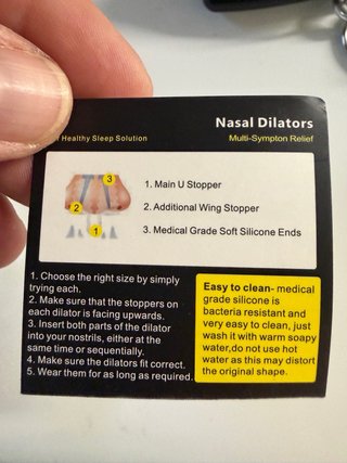 Dilatador nasal para ronquidos