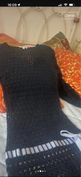 Vestido de croché.