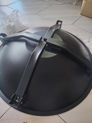 Brasero barbacoa metal negro