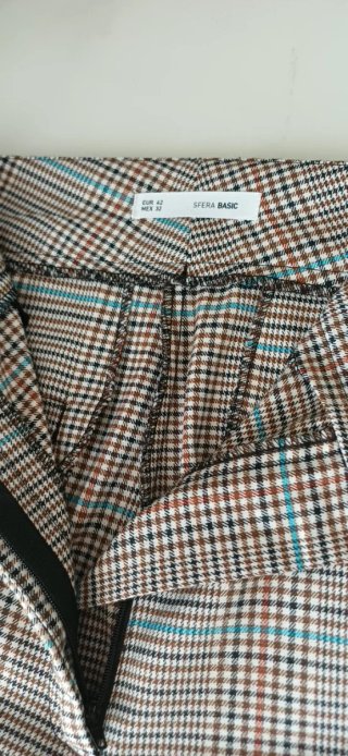 Pantalón de cuadros mujer
