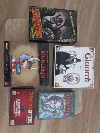Zombies!!! 2° edición, Munchkin, Gloom...