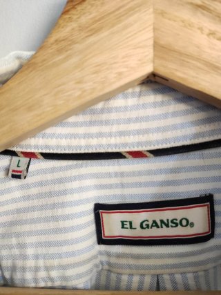 Camisa El Ganso Rayas Azul y Blanco