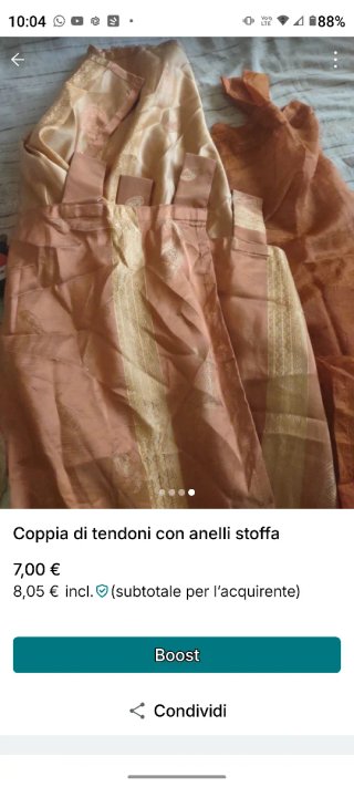 Coppia tendoni e oscurante beige