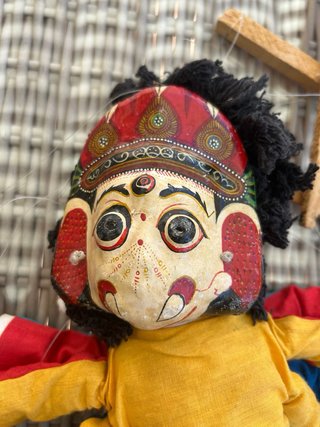 Marioneta Ganesha Nepalí Años 80