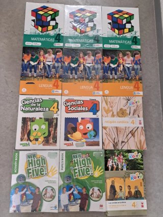 Libros de texto de 4º de Primaria