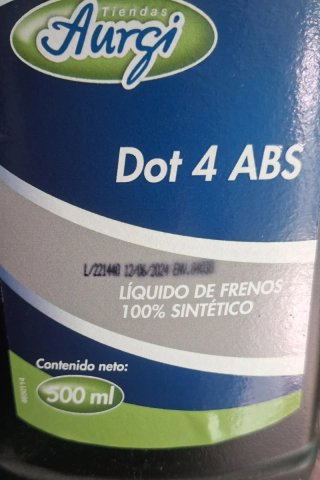 Líquido de frenos Aurgi Dot 4 ABS 500 ml