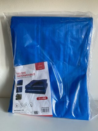 Telo impermeabile Euroblu 3x4M in polietilene nuov