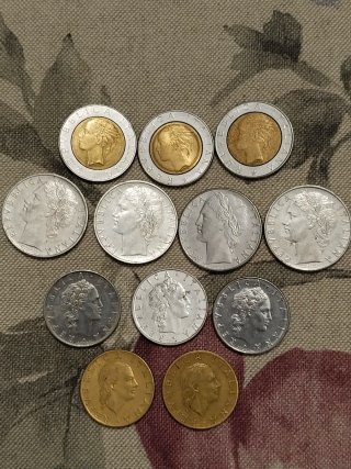 Collezione di 12 monete italiane
