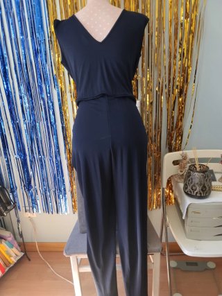 Mono largo social mujer azul marino