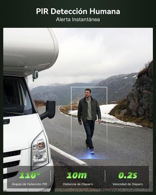 Cámara Seguridad 4G Exterior Xega Magnética 2K