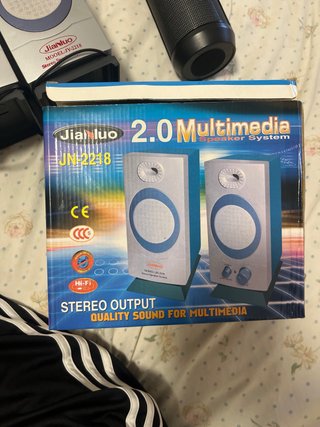 Altavoces Jianluo JY-2218 Plata/Negro