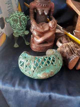 Bracciale Africano Bronzo Patinato